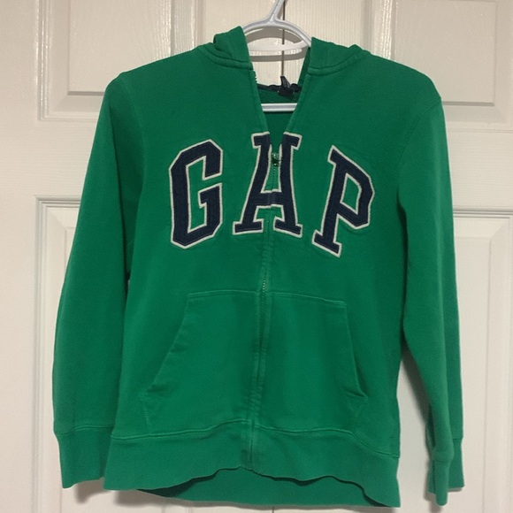 GAP Kids Vibrant Green Zip-Up Hoodie - Picture 2 of 4